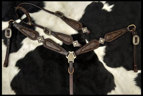 Klassy Cowgirl Argentina Cow Leather Re-purposed Louis Vuitton Headsta