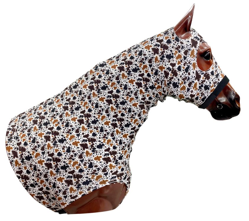 Cow Print Lycra Hood-FREE SHIPPING