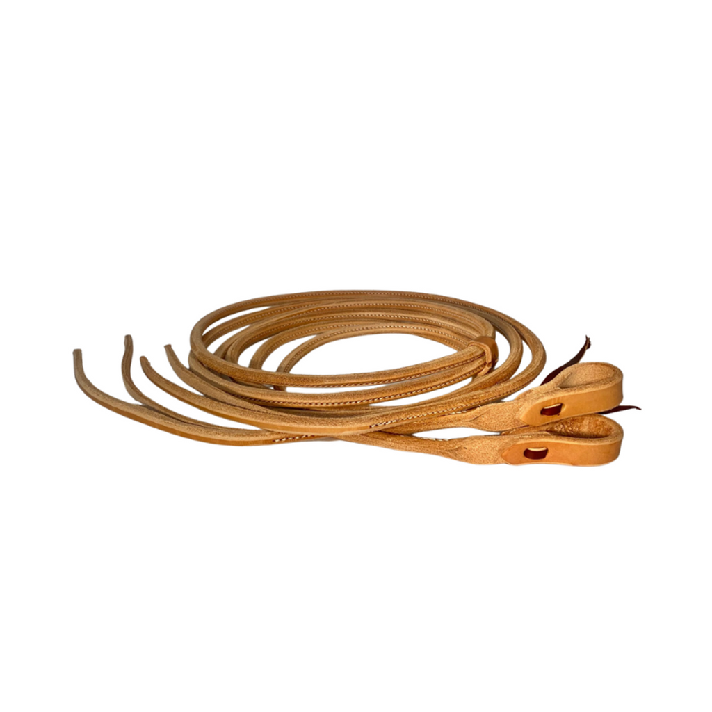 Round Rolled Leather Split Reins-MADE IN AMERICA-FREE SHIPPING