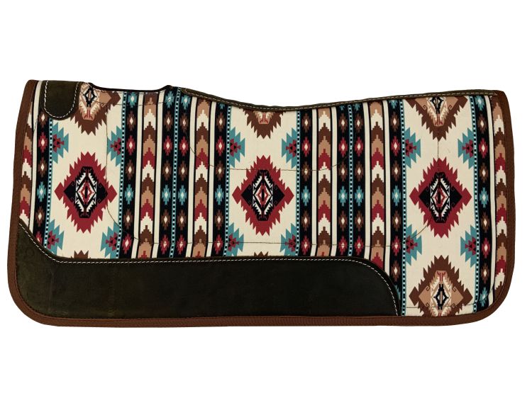 31" x 32" Nylon Printed Top Contoured Felt Bottom Saddle Pad-FREE SHIPPING
