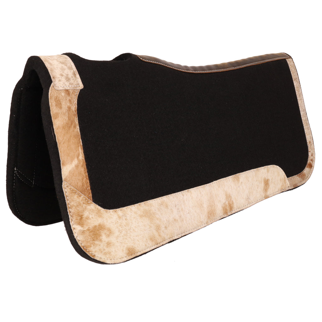 31" x 32" Contoured Felt Pad with Cowhide Wear Leathers- FREE SHIPPING