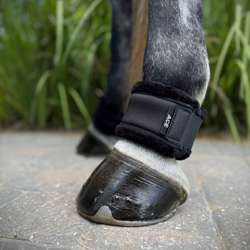 Black Fleece Pastern Wraps- PRO4MANCE- FREE SHIPPING