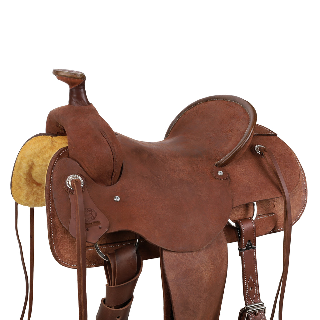 15", 16", 17"  Showman™ Hard Seat Roping Saddle*ROPING WARRANTY