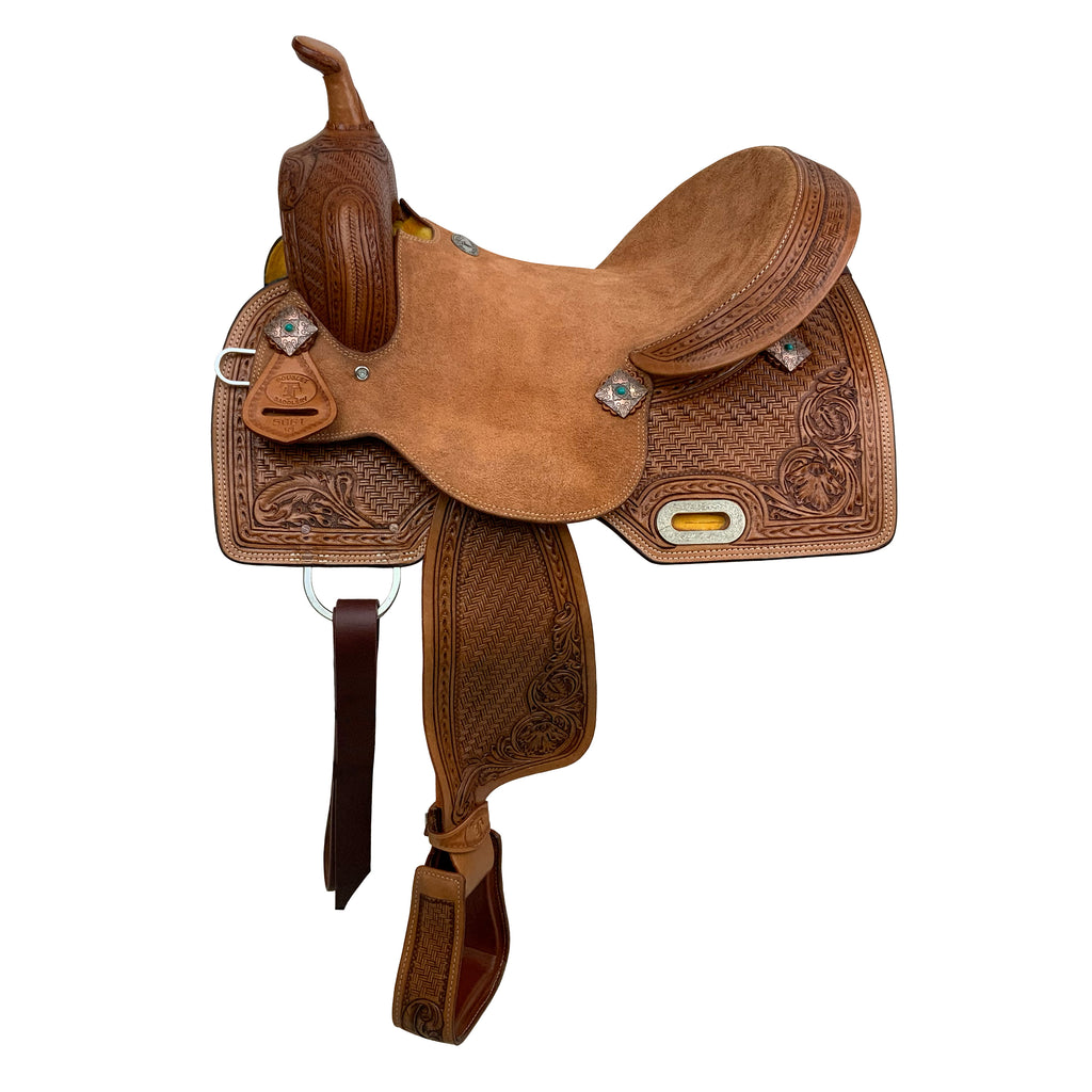 Daisy Drifter Barrel Style Saddle - 16 Inch-FREE SHIPPING