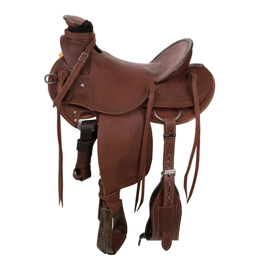 15", 16", 17"  Showman® Roping Saddle-Roping Warranty-FREE SHIPPING