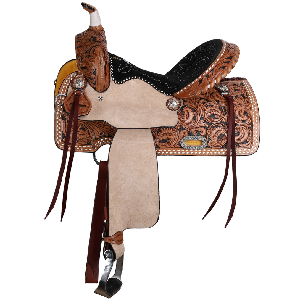 15" Barrel Saddle- CLASSIC STITCH- FREE SHIPPING