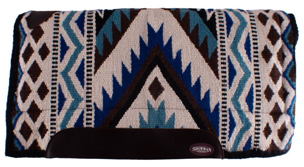 36" x 34" 100% Woven Wool Top Pad With Memory Felt Bottom - Navajo Diamond Design-FREE SHIPPING