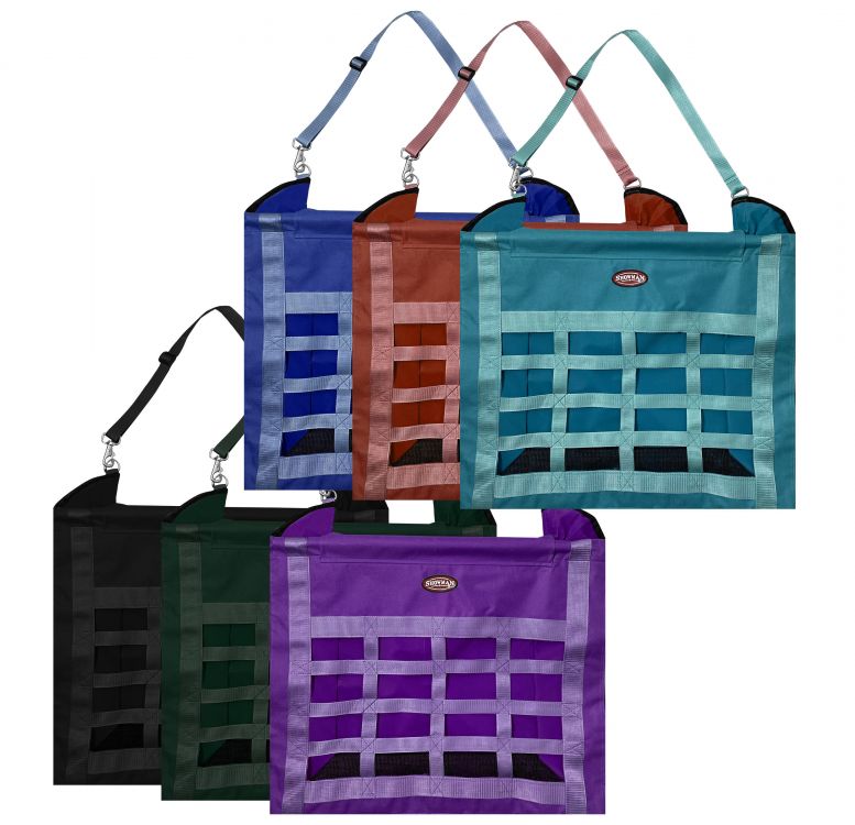 Slow Feed Hay Bag With 16 Feeder Holes-MANY COLORS- FREE SHIPPING