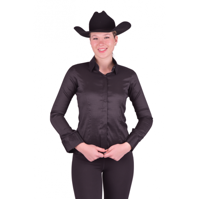 Taffeta Stretch w/Hidden Zipper Western Show Shirt -MANY COLORS- FREE SHIPPING