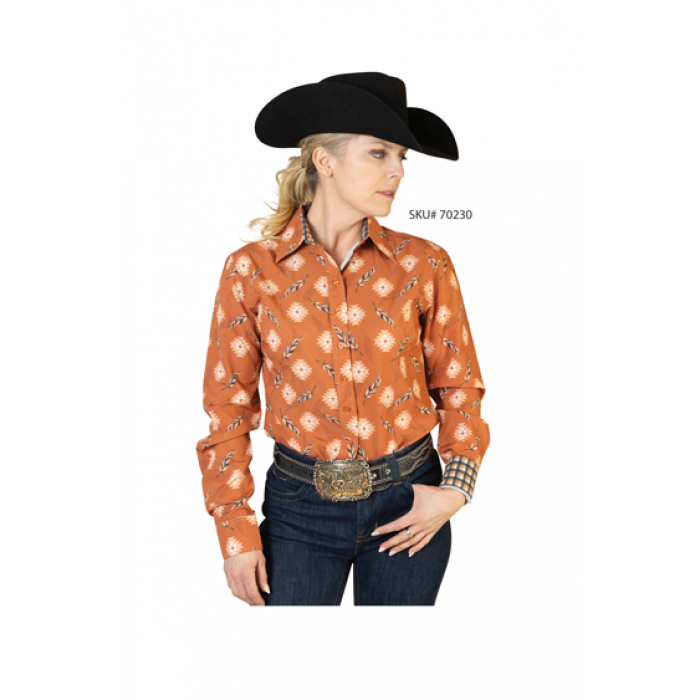 New Easy Care Button Up Print Shirt - FREE SHIPPING