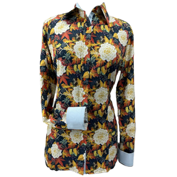 New Easy Care Button Up Print Shirt - FREE SHIPPING