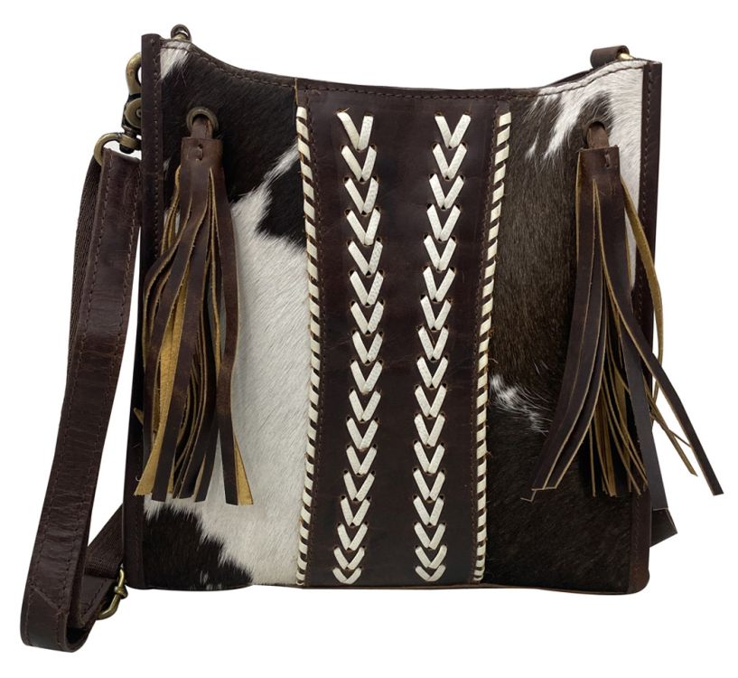 Klassy Cowgirl Hair on Cowhide Leather  Crossbody Bag-FREE SHIPPING
