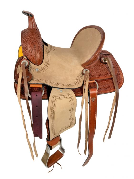 12" Economy Hard Seat Roper Style Pony/Youth Saddle-FREE SHIPPING