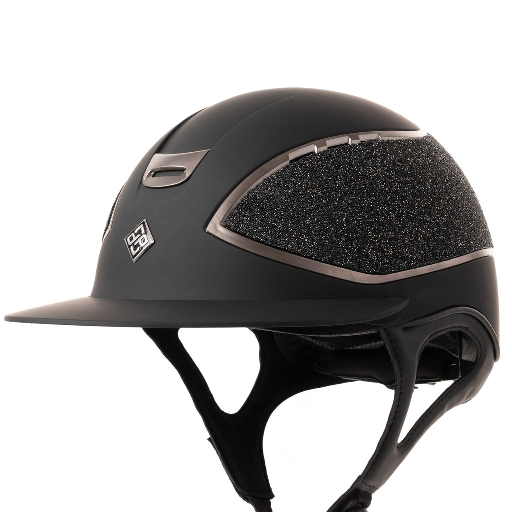 Presidente Helmet - Black Matte Crystal / Gunmetal- FREE SHIPPING