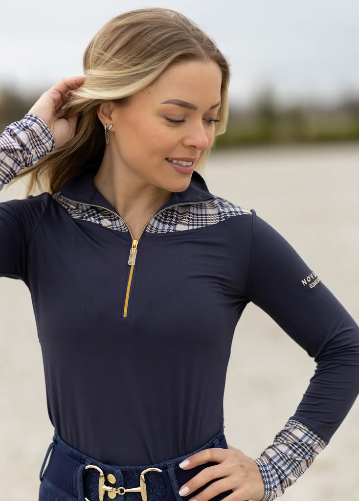 5/A Baker® x Novella® Long Sleeve Sun Shirt- (Navy Blue)- FREE SHIPPING