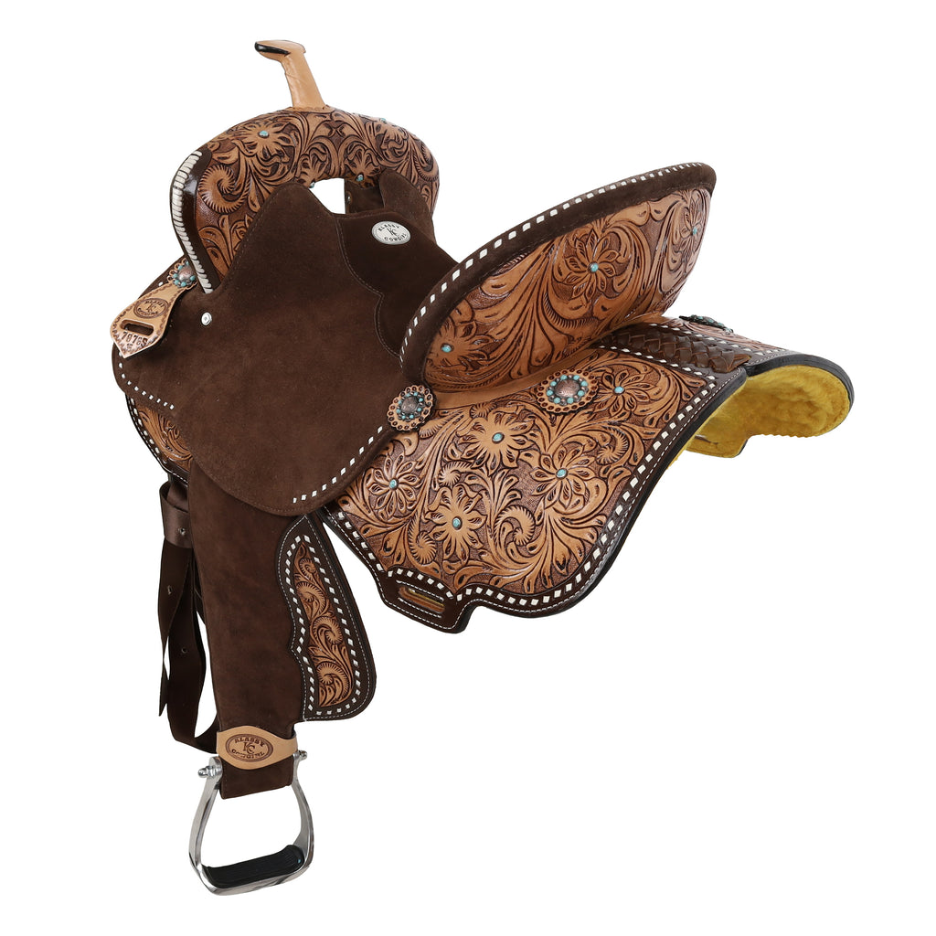Klassy Cowgirl Bluebell Barrel Style Saddle - 14, 15, 16 Inch