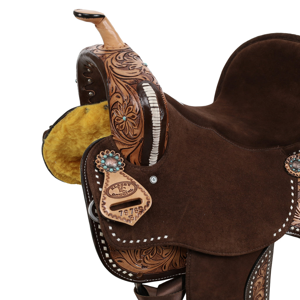Klassy Cowgirl Bluebell Barrel Style Saddle - 14, 15, 16 Inch