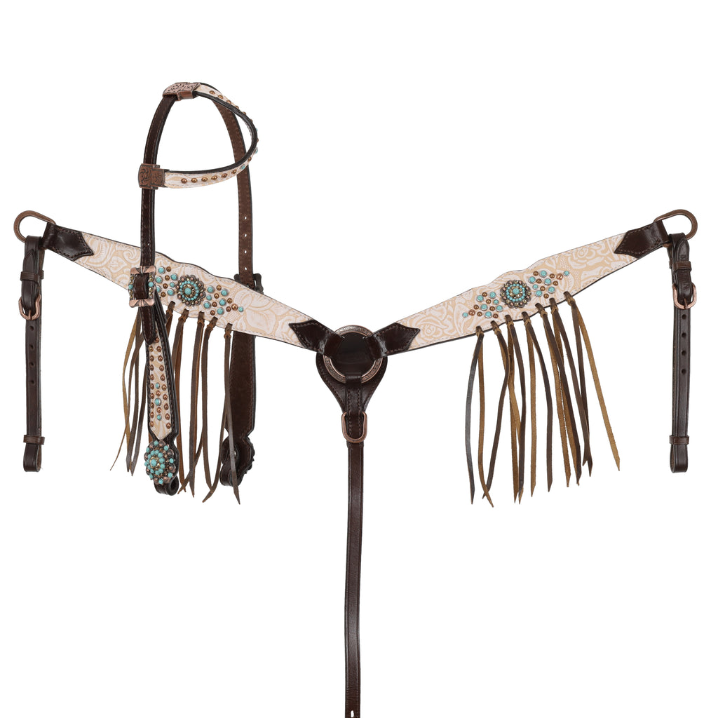 One Ear Headstall and Breastcollar Set-FREE SHIPPING