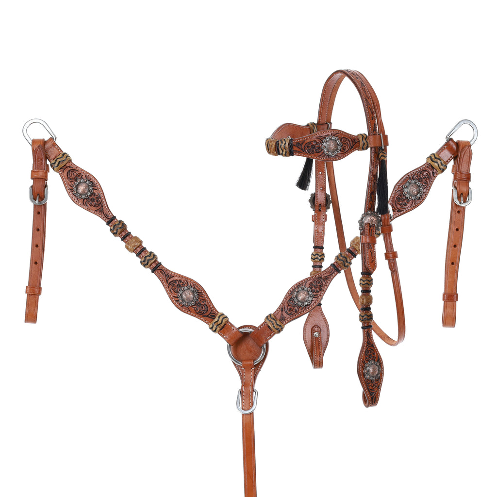 Cowboy Heritage Browband Headstall and Breastcollar Set-FREE SHIPPING