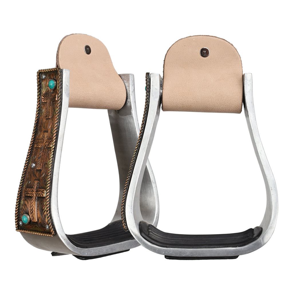 Aluminum Stirrups- FRONTIER FAITH- FREE SHIPPING