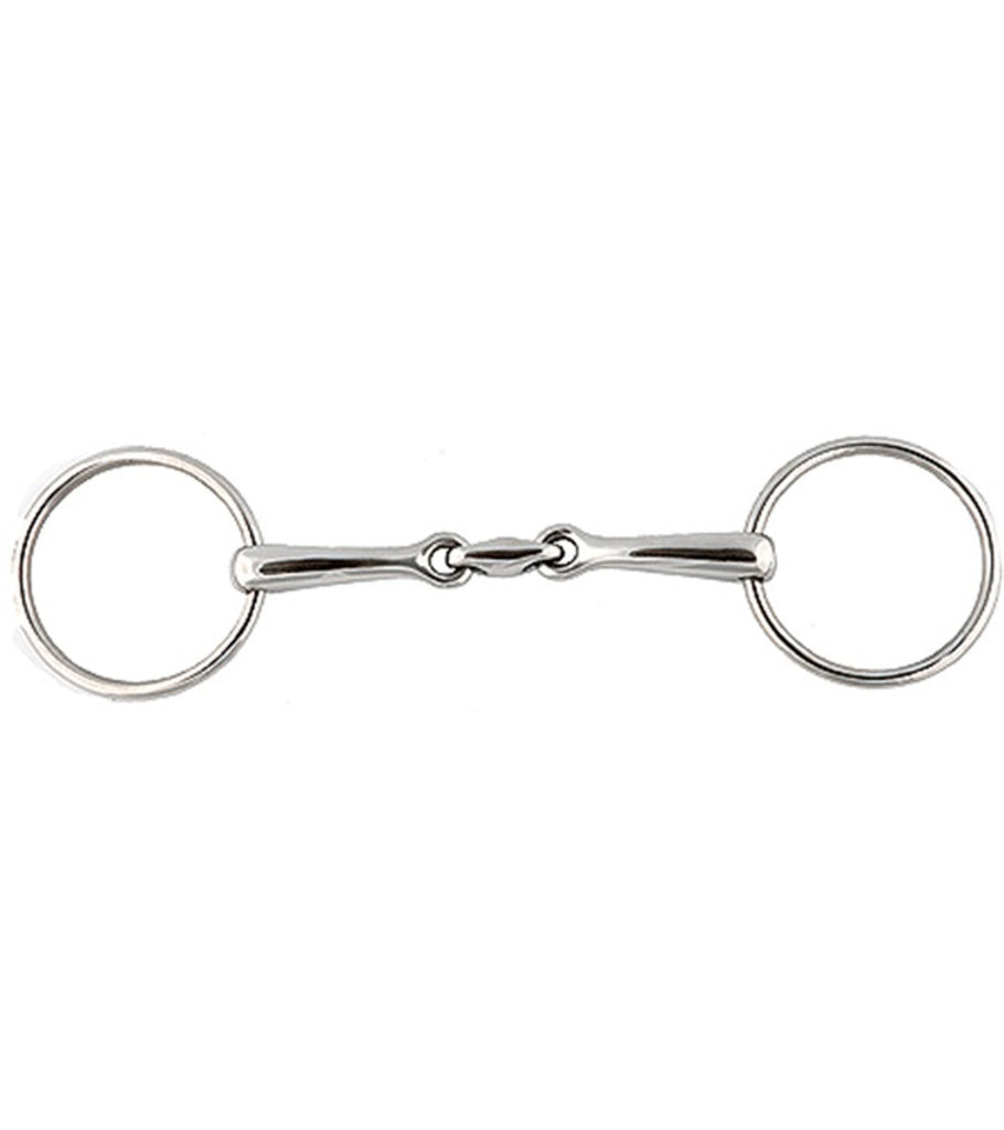 Stainless Steel Horizontal Elliptical Link Bradoon Bit- 3 SIZES- FREE SHIPPING