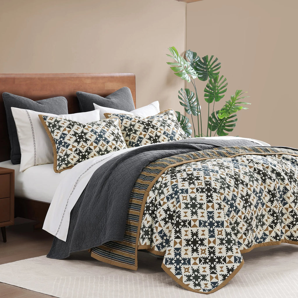 WESTERN Mosaic Reversible Quilt Set- FREE SHIPPING