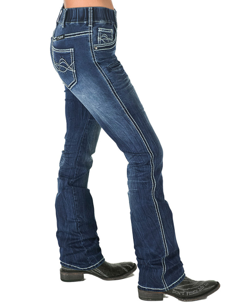 Pull-on Hurricane Bootcut Womens Jeans- FREE SHIPPING