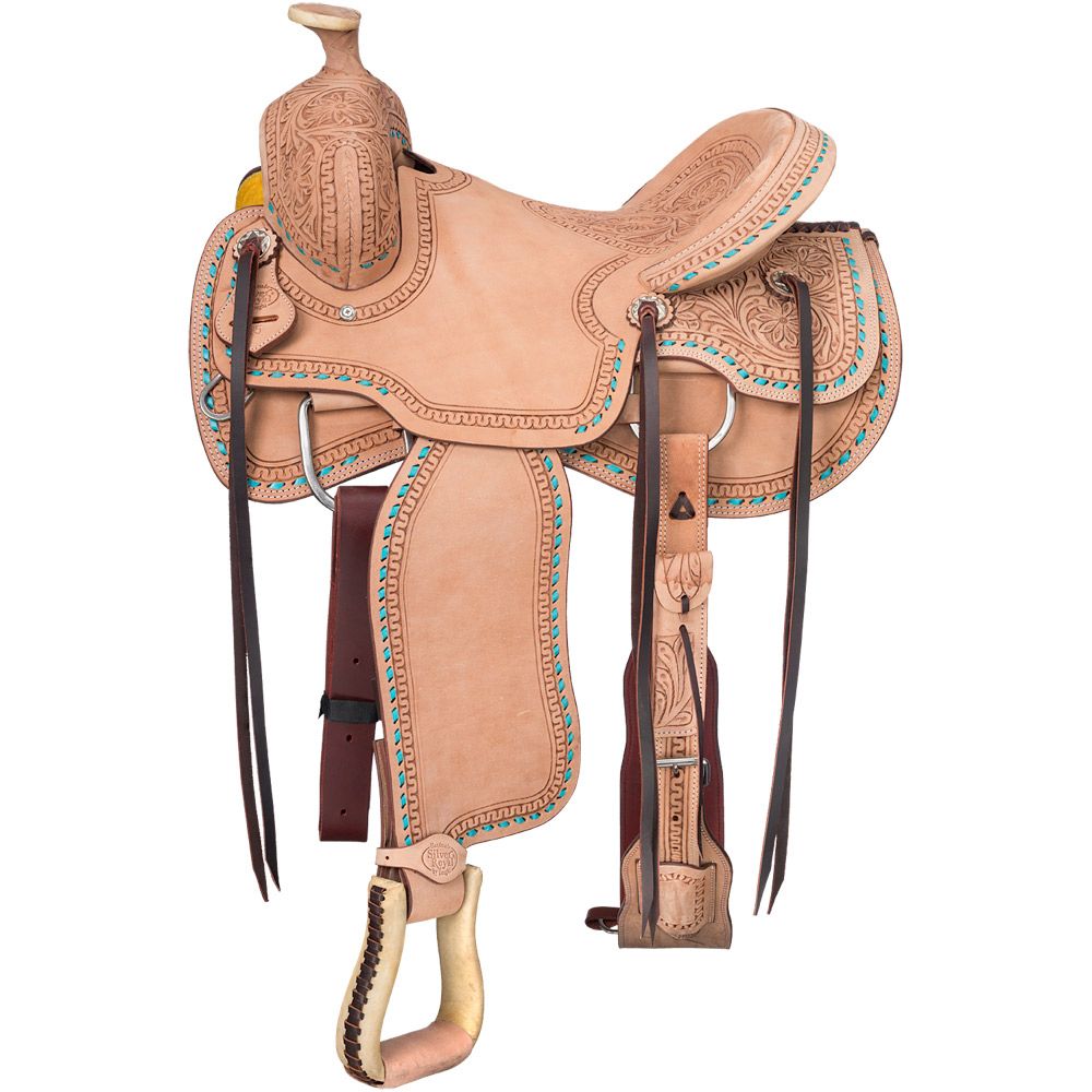 NEW Roper Saddle- TURQUOISE TRIM- FREE SHIPPING