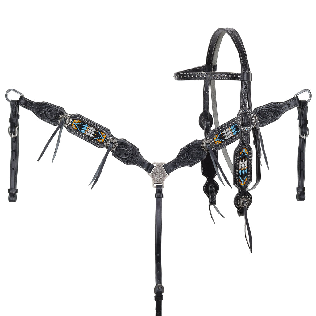 Beaded Browband Headstall and Breastcollar Set-FREE SHIPPING