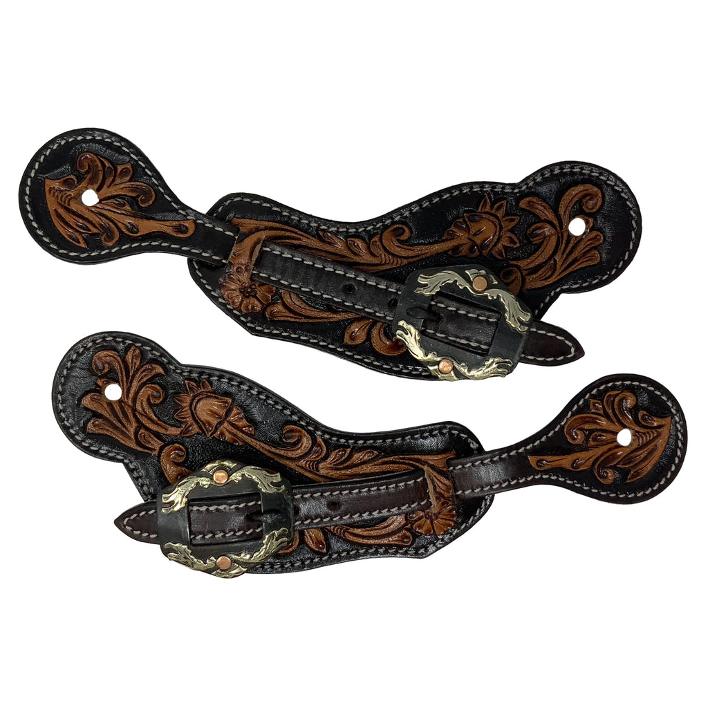 Lonestar Floral Men's Spur Strap- FREE SHIPPING