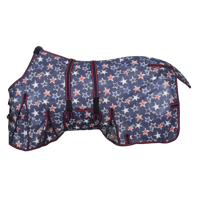 Star-Spangled Mesh Fly Sheet - Small Pony/Weanling (42" - 46")- FREE SHIPPING