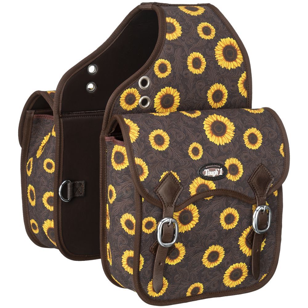 Sunflower Tooled Saddle Bag-FREE SHIPPING