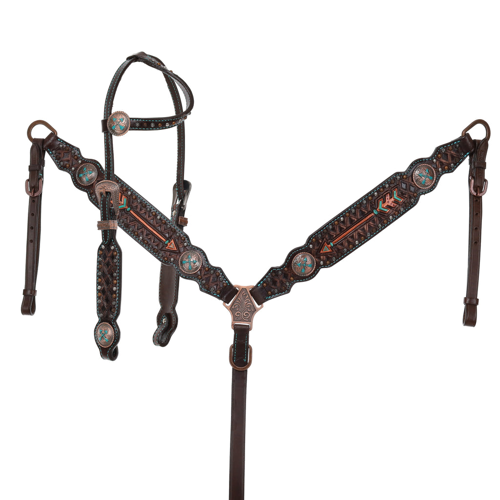 Limited Edition Timber Arrow One Ear Headstall and Breastcollar Set- FREE SHIPPING