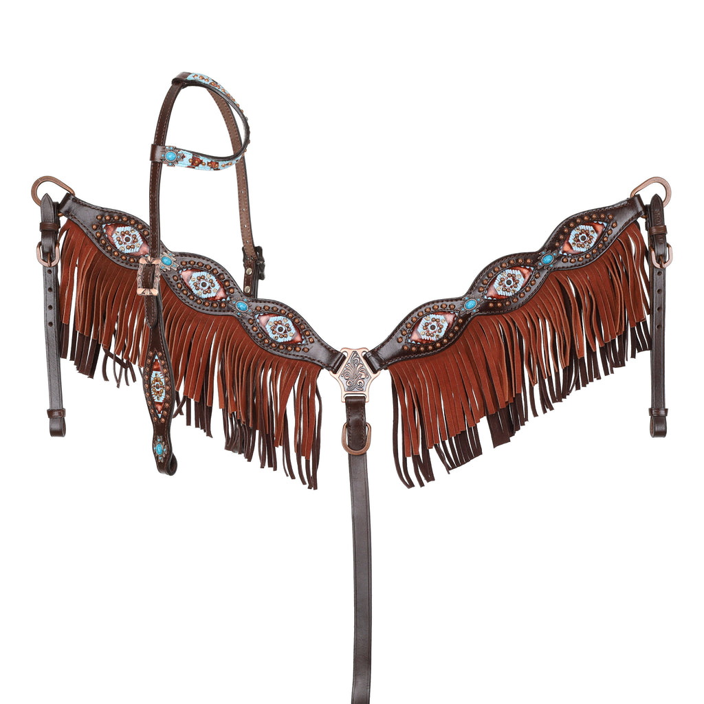 Limited Edition One Ear Headstall and Breastcollar Set- FREE SHIPPING
