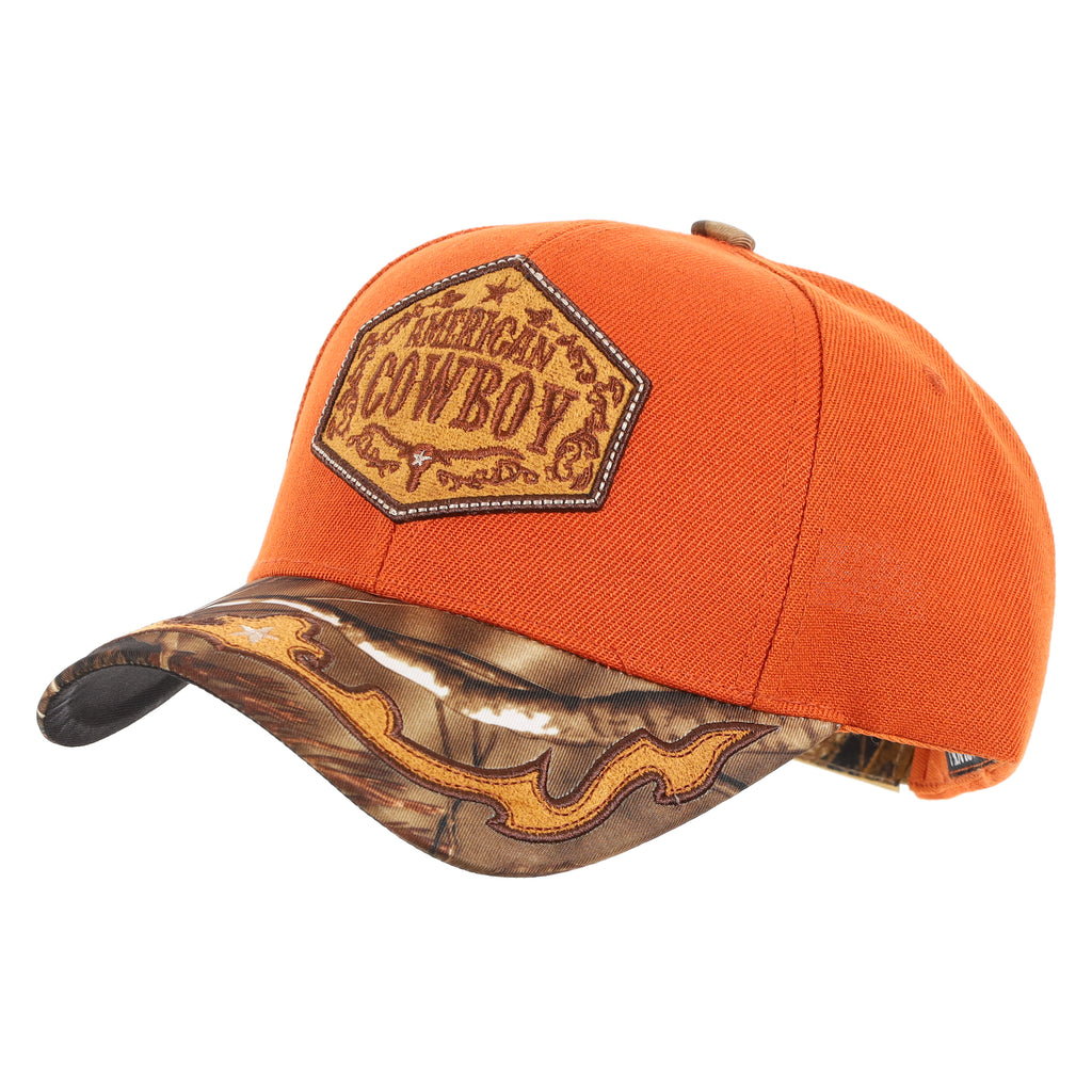 "American Cowboy" Embroidered Baseball Cap- FREE SHIPPING