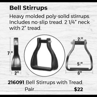 Abetta Bell Stirrups - FREE SHIPPING