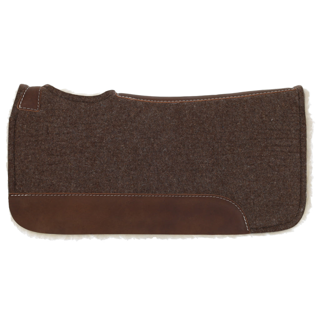 31" x 32" x 1" Brown Wool Top Felt Pad with Fleece Bottom-FREE SHIPPING