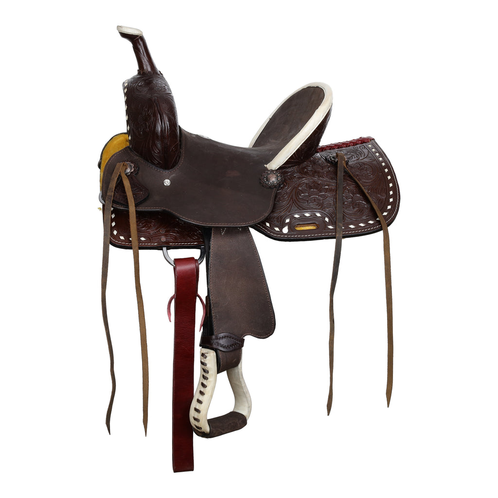 Youth Barrel Saddle- 12"- MIDNIGHT CHEYENNE- FREE SHIPPING