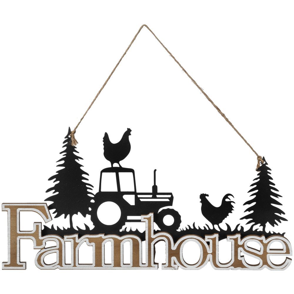 WOOD "FARMHOUSE" DECORATIVE SIGN- FREE SHIPPING