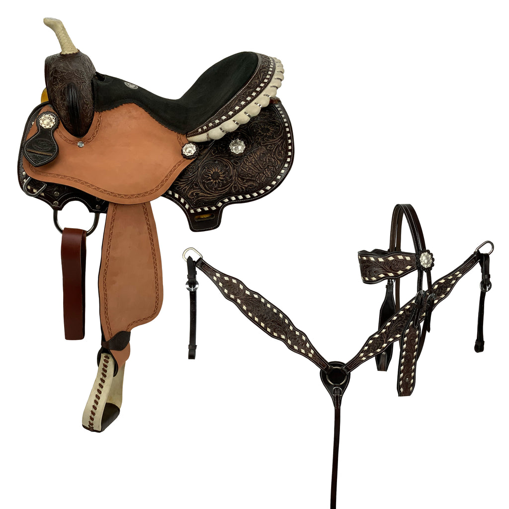 Barrel Racing Saddle Set- 15 Inch- FREE SHIPPING
