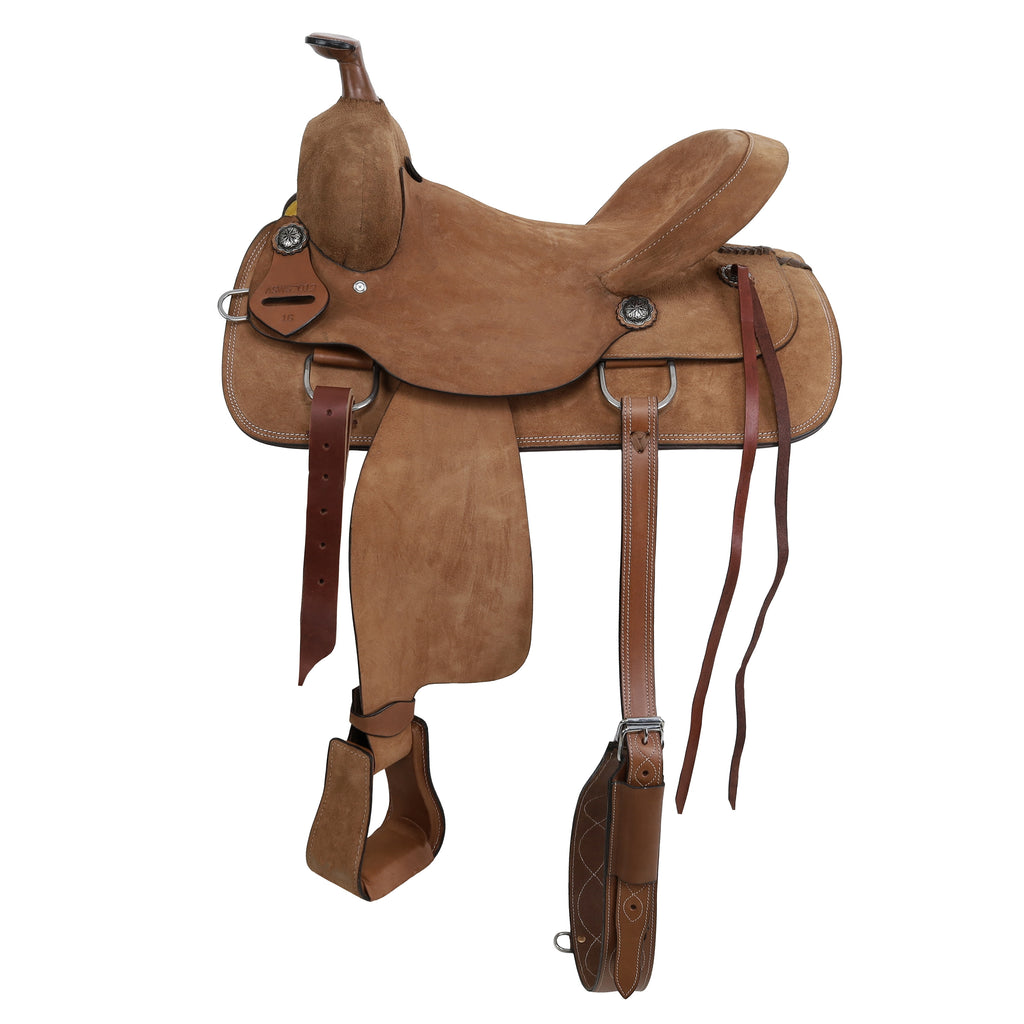 Roping Saddle- Roughout- 16"- FREE SHIPPING