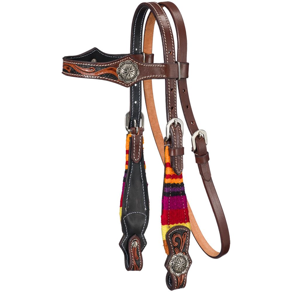 MINI PECOS BROWBAND HEADSTALL-2 COLORS-FREE SHIPPING