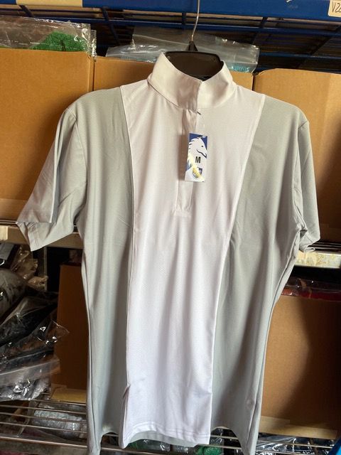 Brand New-MANY COLORS-Easy Care Short Sleeve Polo Style Equestrian Shirt-FREE SHIPPING