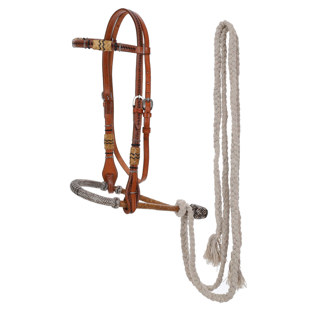 Rawhide Rider Bosal Headstall with Reins- FREE SHIPPING