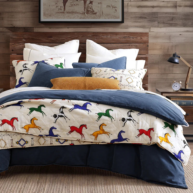 Wild Horses Reversible Quilt Set-FREE SHIPPING