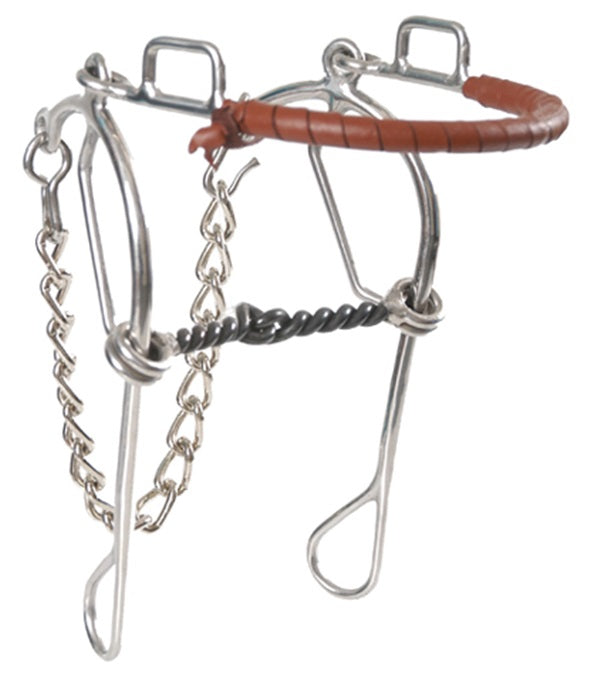 Stainless Steel Hackamore Bit-FREE SHIPPING