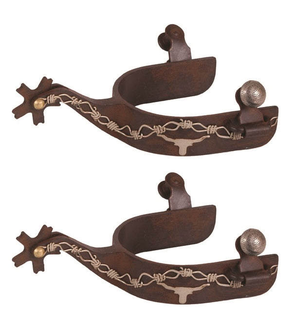 Brown Steel Spurs-FREE SHIPPING