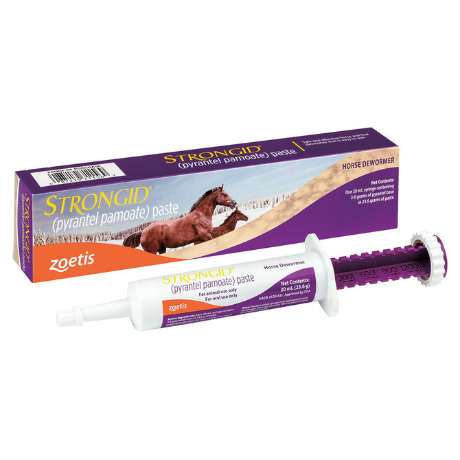 Strongid Paste Horse Dewormer (Pyrantel Pamoate)-3 TUBES-FREE SHIPPING