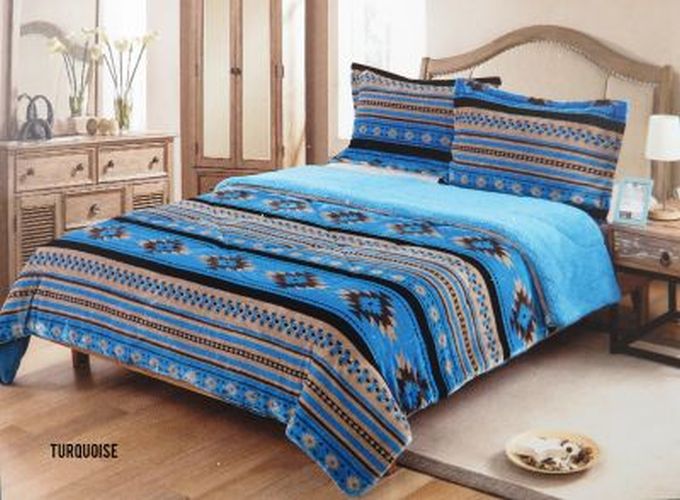 Western 3 Pc Borrego Comforter Set-KING & QUEEN-MANY COLORS-FREE SHIPPING