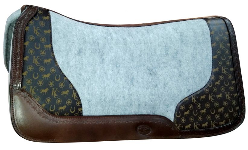Klassy Cowgirl Argentina Cow Leather Saddle Pad-FREE SHIPPING